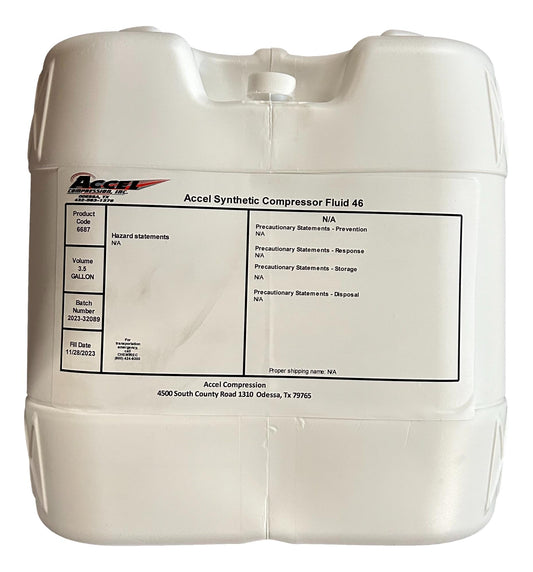 Rotary Screw Synthetic Compressor Fluid 46