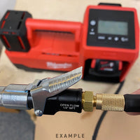 LOCKNFLATE TIRE INFLATOR ADAPTER 1/4 NPT (M) TO SCHRADER VALVE (M)